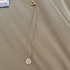 Elegant Gold bracelet with Crystal Pendant